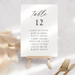 Modern elegant script kaart<br><div class="desc">Dit prachtige signatuur tafelnummer zal je toekomstige gasten verrassen!</div>