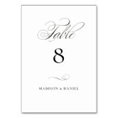 Modern Elegant Script Klassieke bruiloft Kaart (Voorkant)