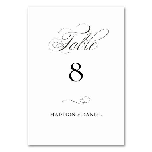 Modern Elegant Script Klassieke bruiloft Kaart (Voorkant)