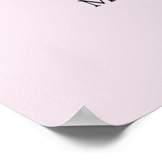 Modern Elegant Script Lavender Weddenschap Welkom Poster (Hoek)