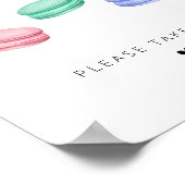 Modern Elegant Script Macaron Favors Poster (Hoek)