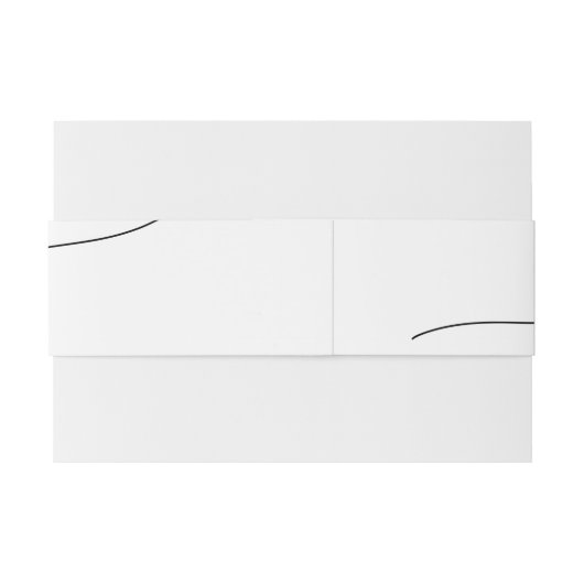 Modern Elegant Script minimalistische bruiloft Uitnodigingen Wikkel (Achterkant Voorbeeld)