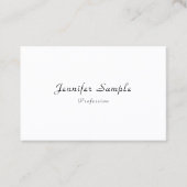 Modern Elegant Script Naam Professionele Sjabloon Visitekaartje (Voorkant)