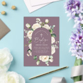 Modern elegant script ouderdom lavendeldoop acryl uitnodigingen (Insitu (Huwelijk))