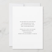 Modern Elegant Script Overlay Photo Afstuderen Aankondiging (Achterkant)