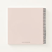 Modern Elegant Script Photo Afstuderen Guest Notitieboek (Achterkant)