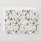 Modern Elegant Script Photo Collage Christmas Feestdagenkaart (Achterkant)