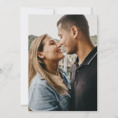 Modern Elegant Script Photo Wedding Save The Date (Achterkant)