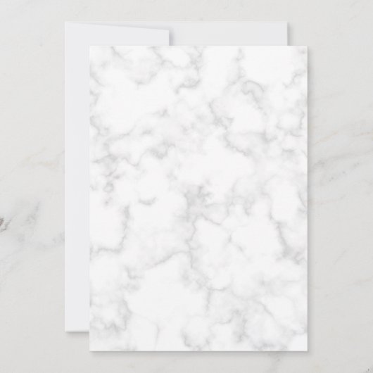 Modern Elegant Script Roos Gold Marble Wedding Kaart (Achterkant)