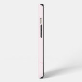 Modern Elegant Script Roze Initiaal Monogram iPhone Hoesje (Linkerkant)