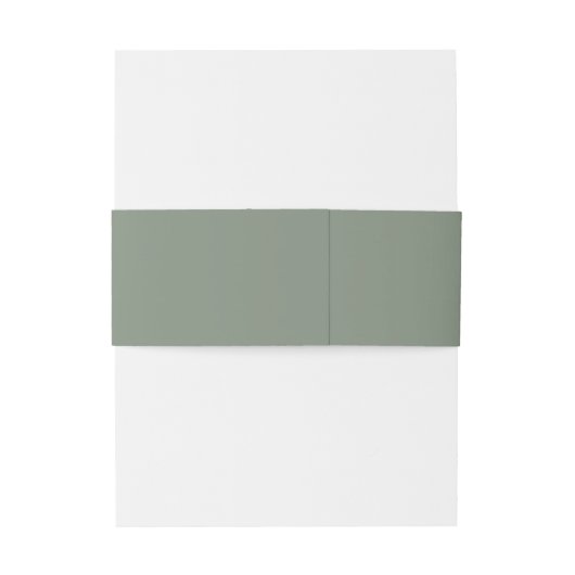 Modern Elegant Script Sage Green Wedding Uitnodigingen Wikkel (Achterkant Voorbeeld)