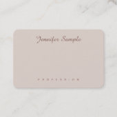 Modern Elegant Script Simple Plain Professional Visitekaartje (Voorkant)