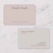 Modern Elegant Script Simple Plain Professional Visitekaartje (Voorkant / Achterkant)