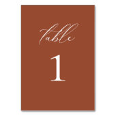 Modern Elegant Script Terracotta Kaart (Voorkant)