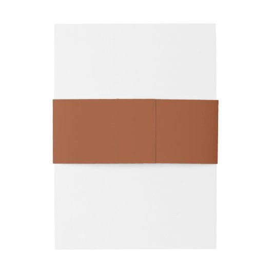 Modern Elegant Script Terracotta Wedding Uitnodigingen Wikkel (Achterkant Voorbeeld)