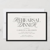 Modern Elegant Script Type repetitie diner Kaart (Voorkant)