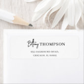 Modern Elegant Script & Typografie Monogram Etiket (Insitu)