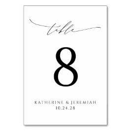 Modern Elegant Script Typography Wedding Kaart