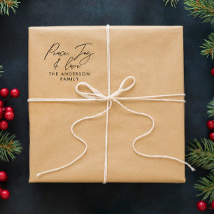 Modern elegant script vakantie gepersonaliseerd  zelfinktende stempel