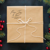 Modern elegant script vakantie gepersonaliseerd zelfinktende stempel