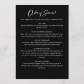 Modern Elegant Script Viering van het leven begraf Programmakaart (Achterkant)