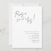 Modern Elegant Script-Vrijgezellenfeest Kaart (Voorkant)