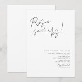 Modern Elegant Script-Vrijgezellenfeest Kaart (Voorkant / Achterkant)