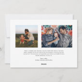 Modern Elegant Script Vrolijke Kerstfoto Feestdagenkaart (Achterkant)