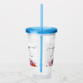 Modern Elegant Script Wedding Welcome Acryl Drinkbeker (Rechts)