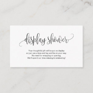 Modern elegant script, zwart lettertype, Display S Informatiekaartje