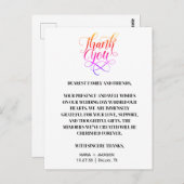 Modern Elegant Script Zwart Wit Trouwen Briefkaart (Voorkant / Achterkant)