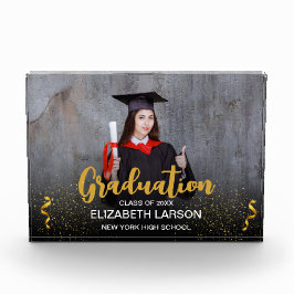 Modern Elegant Senior Golden Black Fotoblokken
