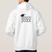 Modern Elegant Senior Golden Black Hoodie (Achterkant)