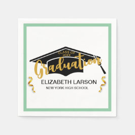 Modern Elegant Senior Golden Black Servet