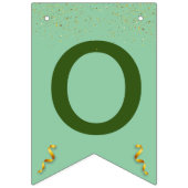 Modern Elegant Senior Golden Black Vlaggetjes (Tweede vlag)