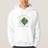 Modern Elegant Senior Green Thed Afstuderen Hoodie (Voorkant)