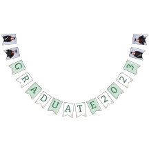 Modern Elegant Senior Green Thed Afstuderen