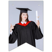 Modern Elegant Senior Green Thed Afstuderen Vlaggetjes (Tweede vlag)