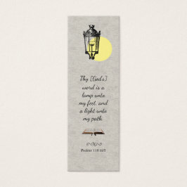 Modern Elegant Silvery Bible Verse Bladwijzer Mini Visitekaartjes