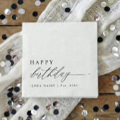 Modern Elegant Simple Happy Birthday Script Servet