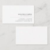 Modern Elegant Simple Professional Template Custom Visitekaartje (Voorkant / Achterkant)
