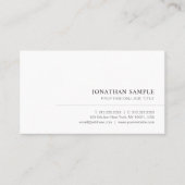 Modern Elegant Simple Professional Template Custom Visitekaartje (Voorkant)