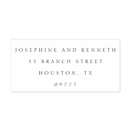 Modern Elegant Simple Wedding Zelfinktende Stempel (Design)