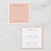 Modern elegant Sjabloon minimalistisch ontwerp Vierkante Visitekaartje (Voorkant / Achterkant)