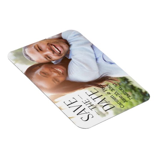 Modern Elegant slaat de datum op Magneet (Rechterzijde)