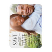 Modern Elegant slaat de datum op Magneet (Verticaal)