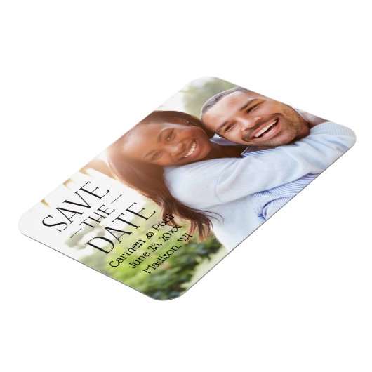 Modern Elegant slaat de datum op Magneet (Linkerzijde)