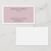 Modern Elegant Slank Design Trendy Plain Visitekaartje (Voorkant / Achterkant)