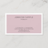 Modern Elegant Slank Design Trendy Plain Visitekaartje (Voorkant)
