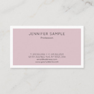 Modern Elegant Slank Design Trendy Plain Visitekaartje